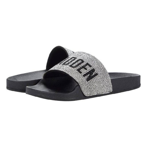 Steve Madden Sandals Black Embellished 
